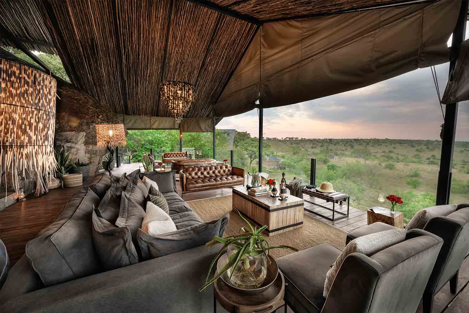 View of the bush from one of the Mara lodges 